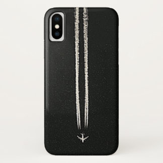 Up in the Sky/High Altitude Aeroplane Contrail iPhone X Case