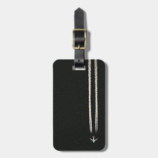 Up in the Sky/High Altitude Aeroplane Contrail Luggage Tag