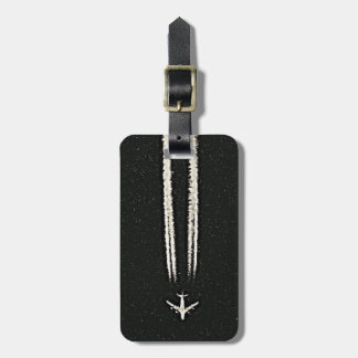 Up in the Sky/High Altitude Aeroplane Contrail Luggage Tag