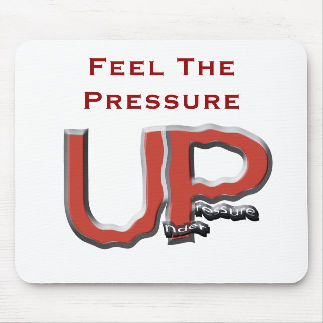 UP Logo nobevBG, Feel The Pressure Mouse Mat (Front)