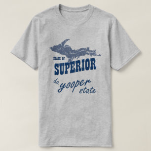UP Michigan Superior Yooper State T-shirt