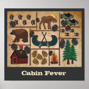Up North Cabin Fever Poster