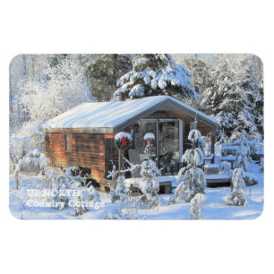 UP NORTH Country Cottage Magnet