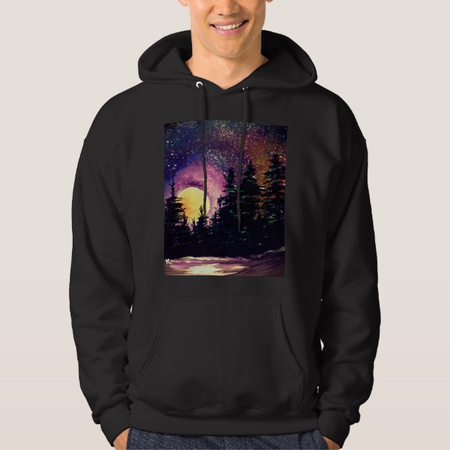 UP North Hoodie, Original Painting by pamela Kivi Hoodie (Front)