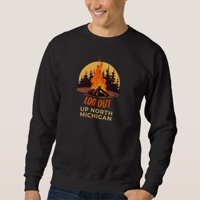 Up North Michigan Campfire Sweatshirt (Front)
