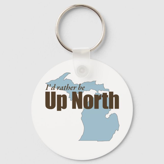 Up North - Michigan Key Ring (Front)