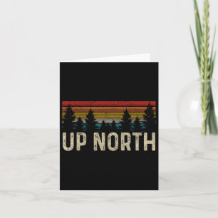 Up North Vintage Hiking Nature Camping Alaska Pnw Card