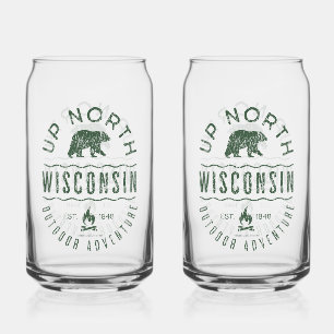 Up North Wisconsin Can Glass