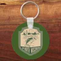 Up North Wisconsin Fishing Badge