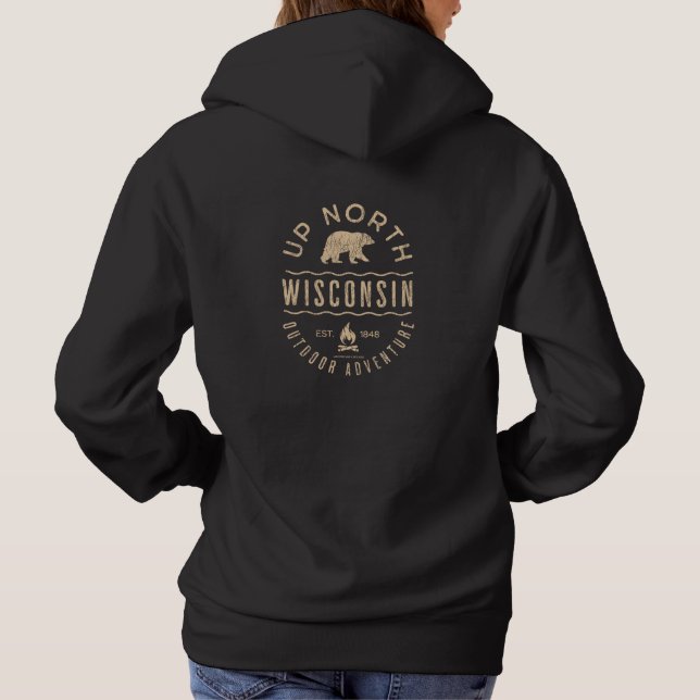 Up North Wisconsin Hoodie (Back)