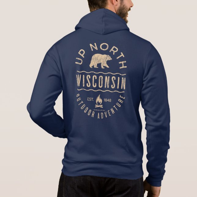 Up North Wisconsin Hoodie (Back)