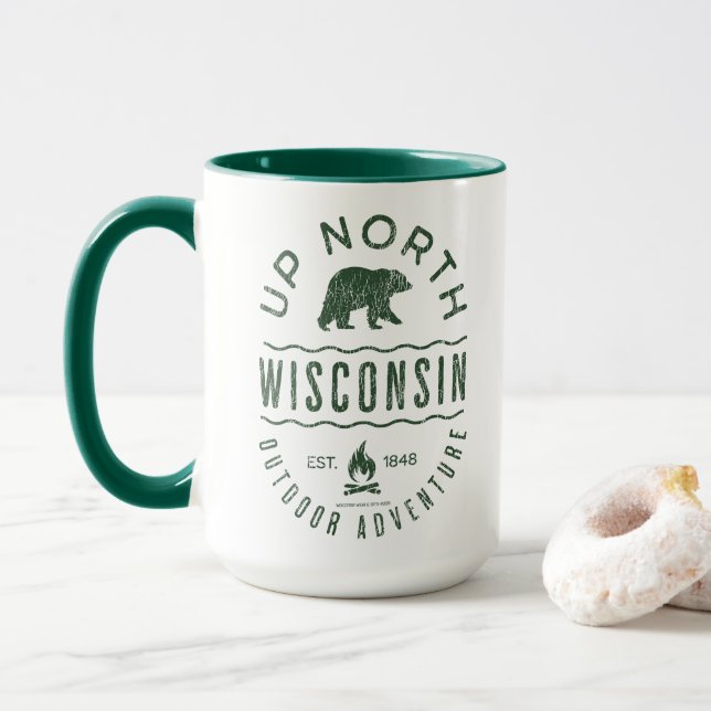 Up North Wisconsin Mug (With Donut)