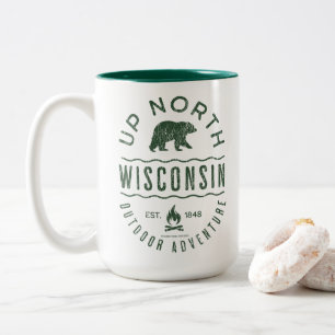 Up North Wisconsin Two-Tone Coffee Mug