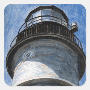 Up Portland Head Light Square Sticker