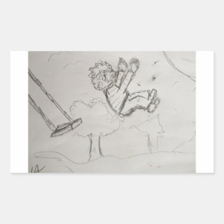 Up Rectangular Sticker