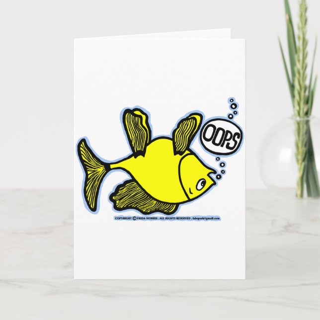 Up Side Down Fish! Card (Front)