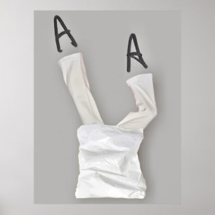 Up Side Down Trousers Humanism Poster