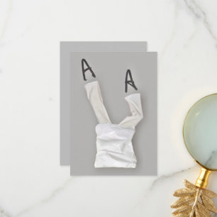 Up Side Down Trousers Humanism Thank You Card