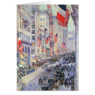 Up the Avenue from 34th Street by Childe Hassam