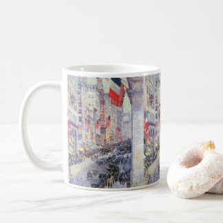 Up the Avenue from 34th Street, May 1917 by Hassam Coffee Mug