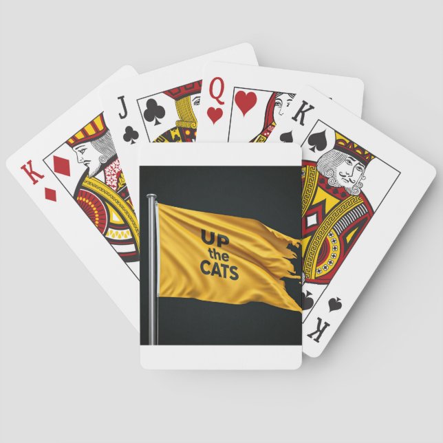 Up the Cats Poker playing cards (Back)