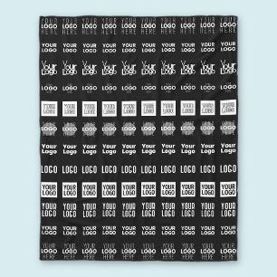 Up to 12 Different Logos or Uploaded Images Fleece Blanket