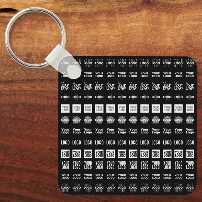 Up to 12 Different Logos or Uploaded Images Key Ring (Front)