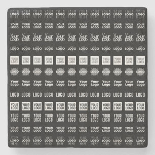 Up to 12 Different Logos or Uploaded Images Stone Coaster