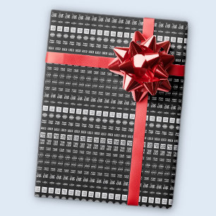 Up to 12 Different Logos or Uploaded Images Wrapping Paper