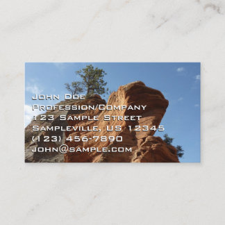 Up to Angels Landing in Zion National Park Business Card