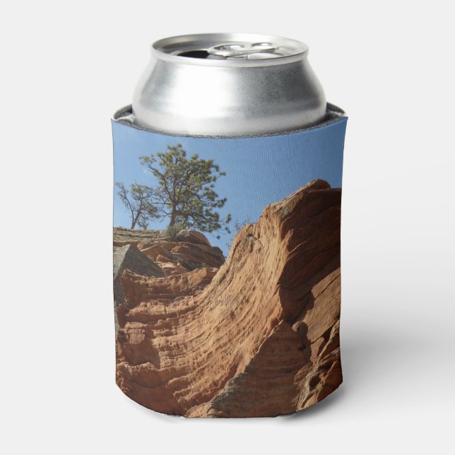 Up to Angels Landing in Zion National Park Can Cooler (Can Front)
