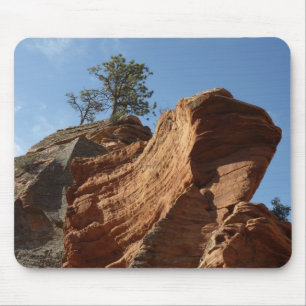 Up to Angels Landing in Zion National Park Mouse Mat