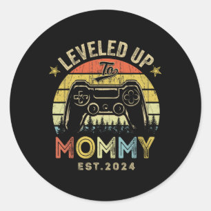 Up To Mummy 2024 Video Game Promoted To Mummy  Classic Round Sticker