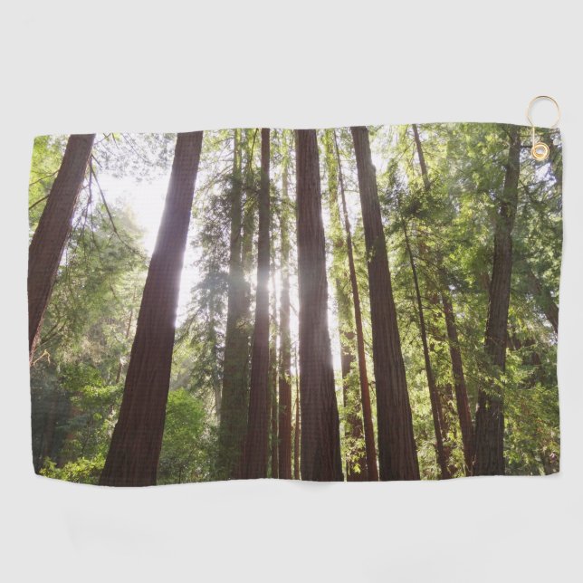 Up to Redwoods in the Morning Golf Towel (Horizontal)