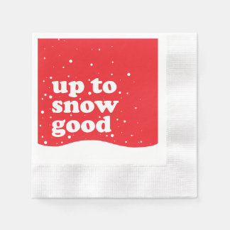 Up to Snow Good - Cute Xmas Paper Napkin