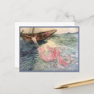 Up to the Surface by Warwick Goble      Postcard