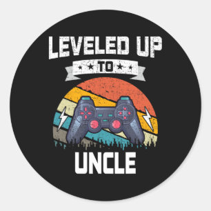 Up To Uncle Video Gamer Gaming 1  Classic Round Sticker
