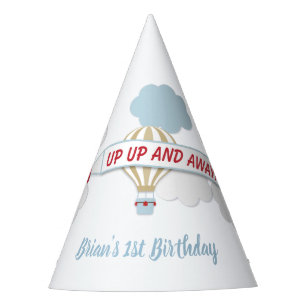 Up Up And Away! Aeroplane Birthday Party Hat