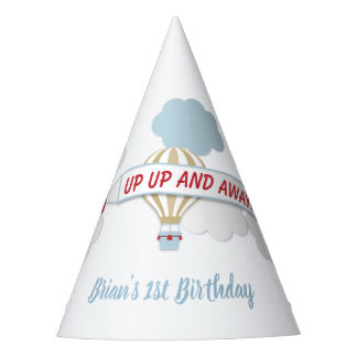 Up Up And Away! Aeroplane Birthday Party Hat