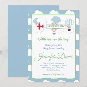 Up Up And Away! Baby Shower Invitation