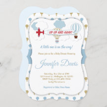 Up Up And Away! Baby Shower Invitation