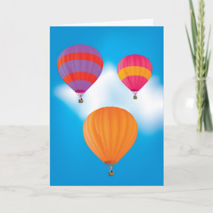 Up up and away card