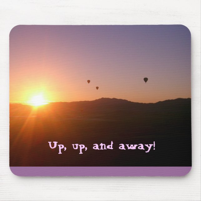 Up, up, and away! mouse mat (Front)
