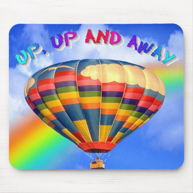 Up, Up and Away Mouse Mat (Front)