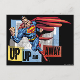 Up, up and away postcard