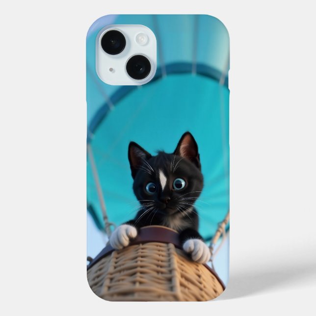Up, Up, and Away with Felini the Cat Case-Mate iPhone Case (Back)