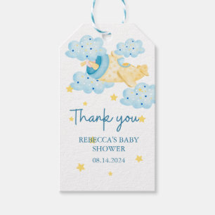 Up Up and Away Yellow Aeroplane Thank you Gift Tags