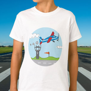 Up, Up & Away! Cute Aeroplane For Little Aviators T-Shirt