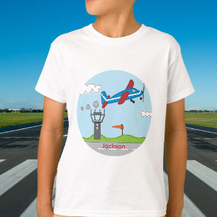 Up, Up & Away! Cute Airplane For Little Pilot Name T-Shirt
