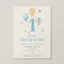 Up Up One Vintage Balloon Daydream First Birthday